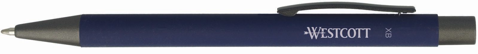 Westcott Druckkugelschreiber blau Schreibfarbe blau Strichst�rke XB