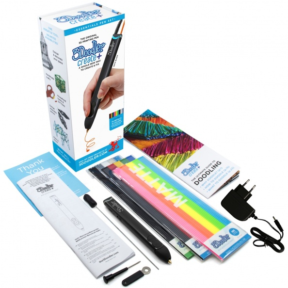 3Doodler FILAMENT 75 PCS ABS 3 COLORS AB-MONO-75 Negro, Plata, Blanco 2 g