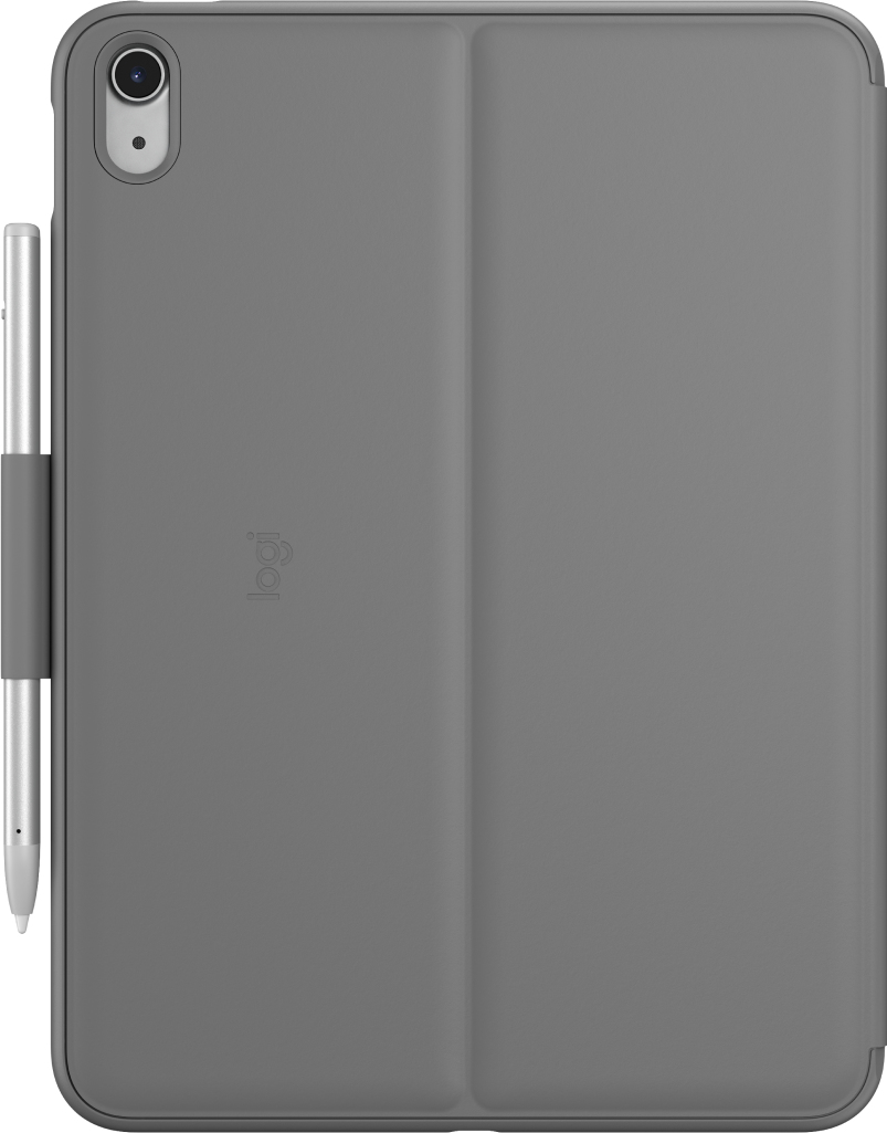 Logitech Slim Folio - Tastatur und Foliohlle - kabellos - Bluetooth LE - QWERTY - Nordisch (Dnisch/Finnisch/Norwegisch/Schwedisch)