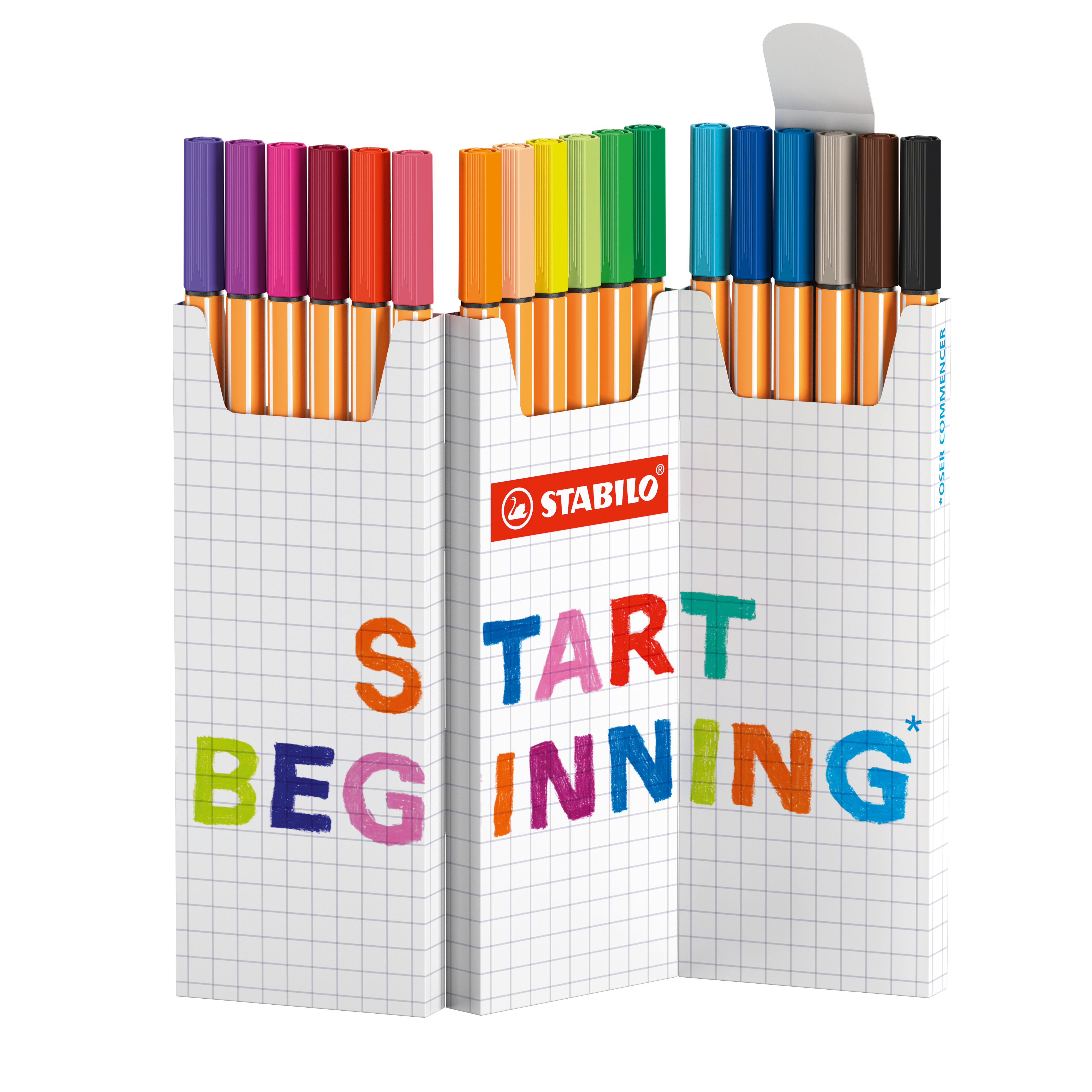 STABILO point 88 rotulador Fino Multicolor 18 pieza(s)