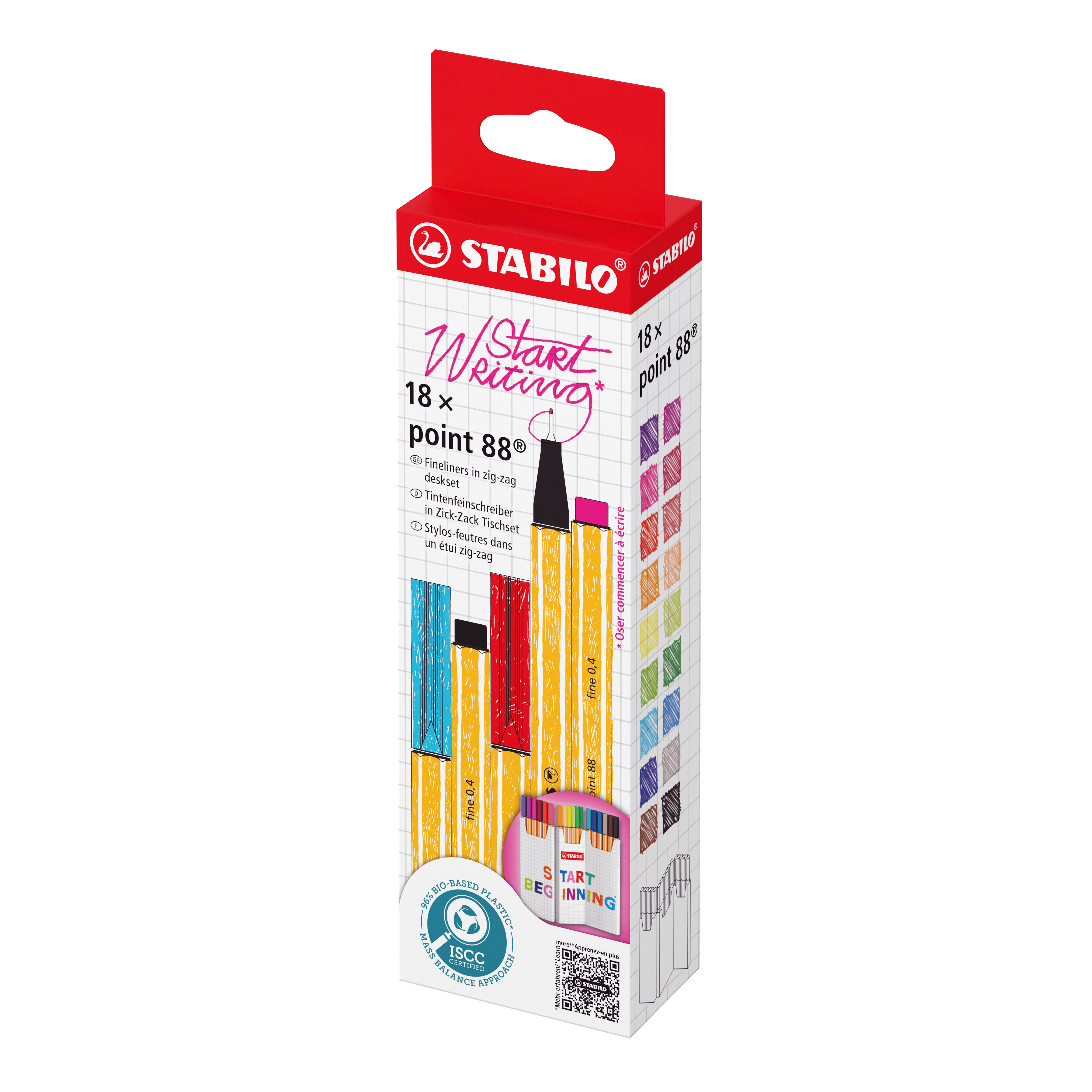 STABILO point 88 rotulador Fino Multicolor 18 pieza(s)