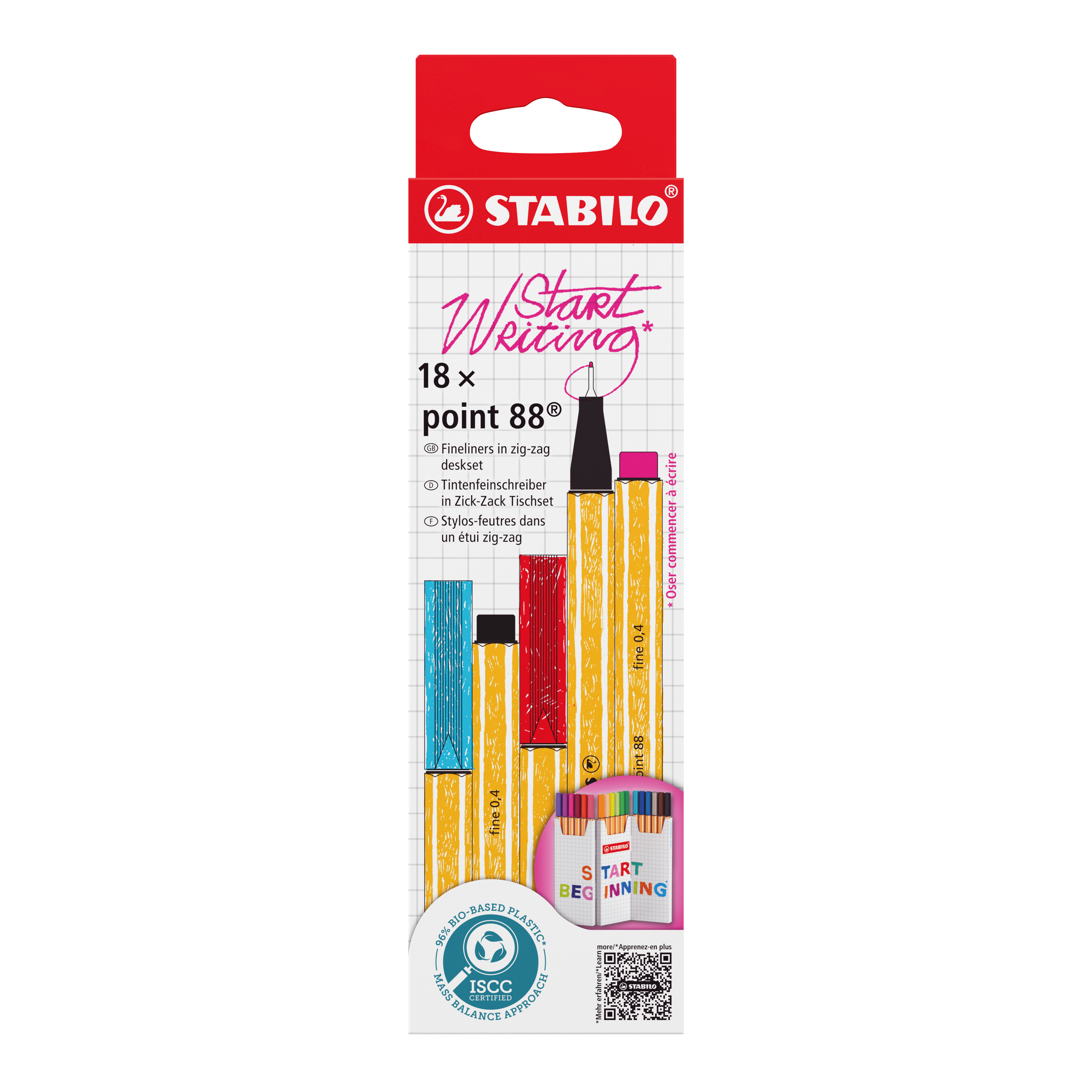 STABILO point 88 rotulador Fino Multicolor 18 pieza(s)