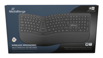 MediaRange MROS279 tastiera Casa/ufficio RF Wireless QWERTZ Tedesco Nero