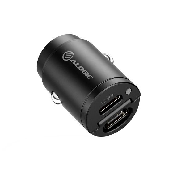 ALOGIC CRCC30 Caricabatterie per dispositivi mobili Cuffie, Auricolare, Smartphone, Orologio intelligente, Tablet Grigio Accendisigari Ricarica rapida Auto