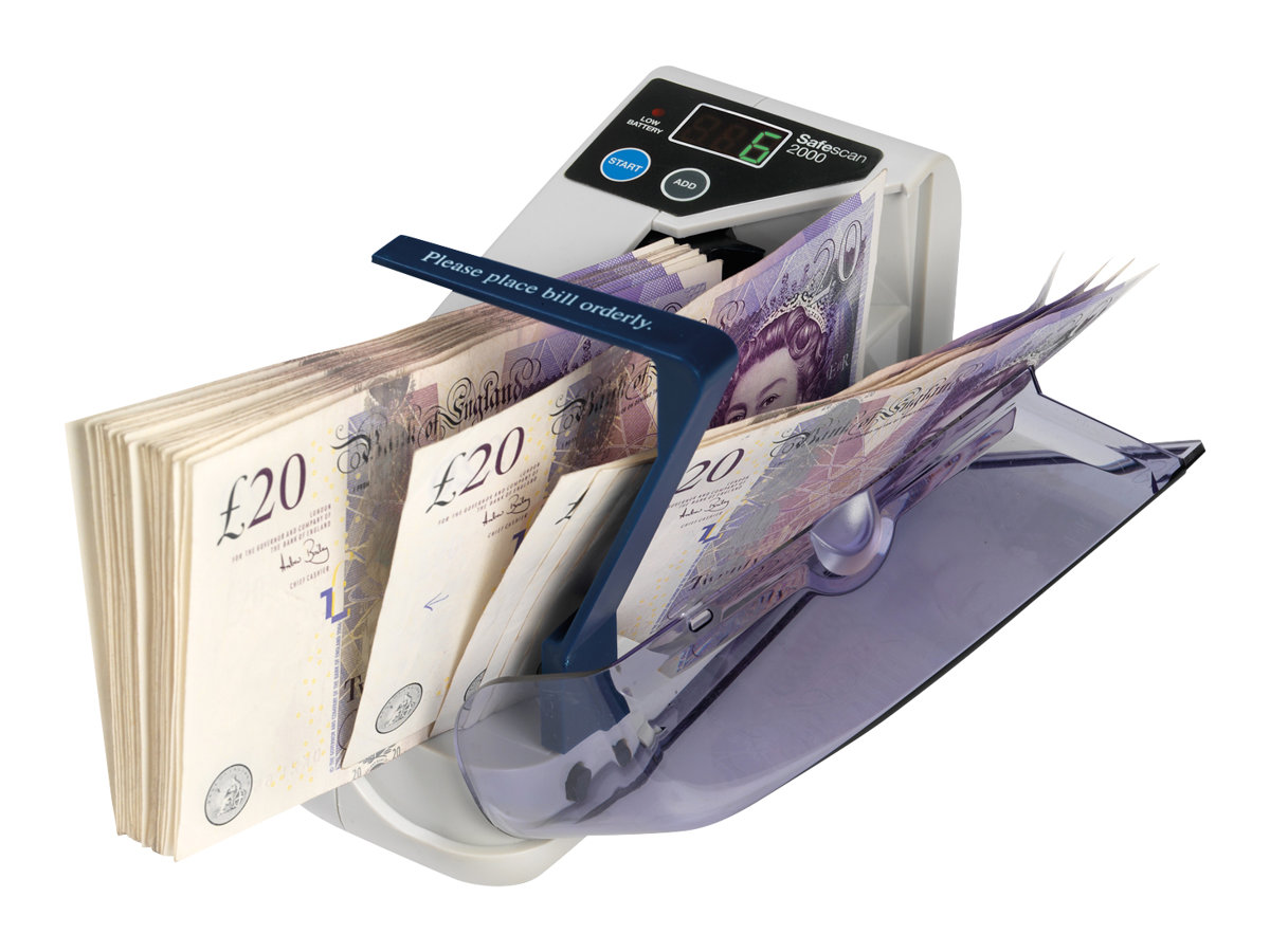 Safescan 2000 - Banknotenzhler - wei