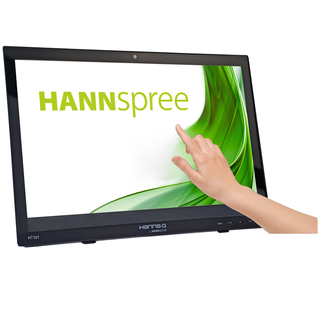 Hannspree HT161HNB pantalla para PC 39,6 cm (15.6) 1366 x 768 Pixeles HD LED Pantalla t�ctil Mesa Negro