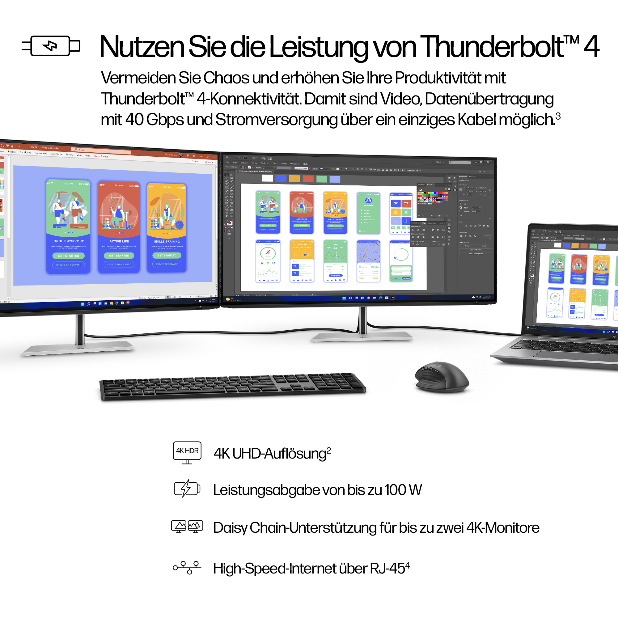 HP Monitor 4K serie 7 Pro de 31,5 pulgadas Thunderbolt 4 - 732pk