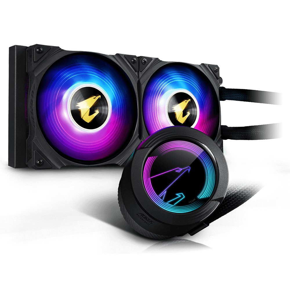 Gigabyte AORUS WATERFORCE 240 - Prozessor-Flssigkeitskhlsystem - (fr: LGA1156, LGA1366, LGA1155, LGA2011, LGA1150, LGA1151, AM4, LGA2066, TR4, sTRX4, LGA1200, LGA1700)