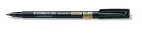 Staedtler Lumocolor 319 permanent marker Brush/Fine tip Black