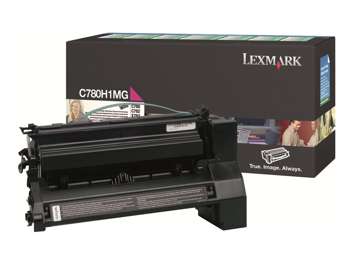 Lexmark C780, C782 Magenta High Yield Return Program Print Cartridge toner cartridge Original