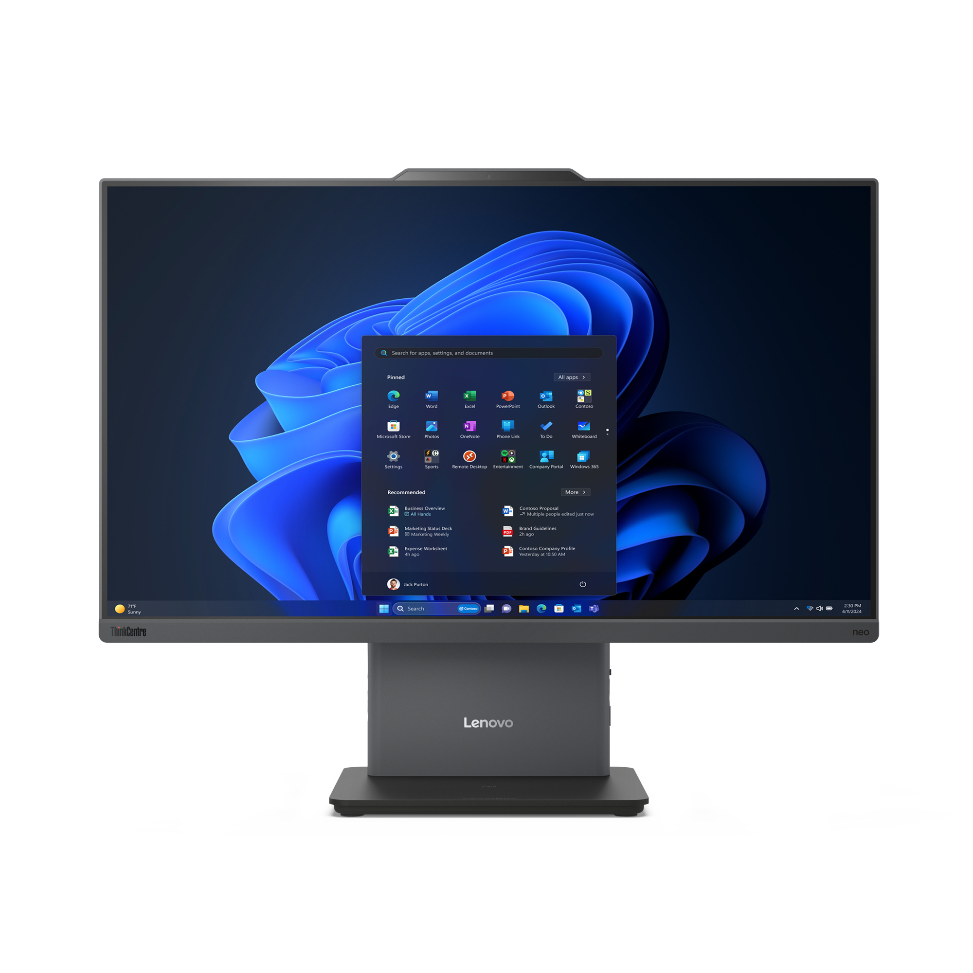 Lenovo ThinkCentre Neo50a-24 G5 23.8 i5-13420H 16/512 FHD W11P - All-in-One mit Monitor