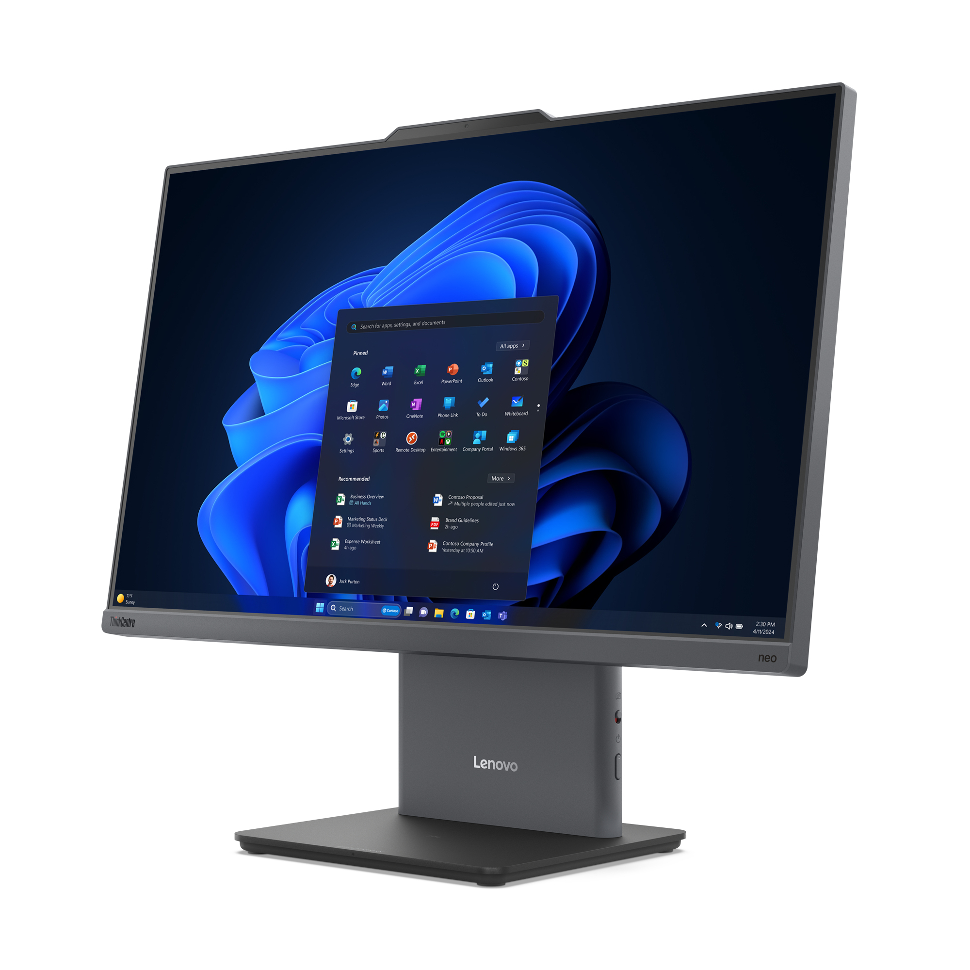 Lenovo ThinkCentre Neo50a-24 G5 23.8 i5-13420H 16/512 FHD W11P - All-in-One mit Monitor