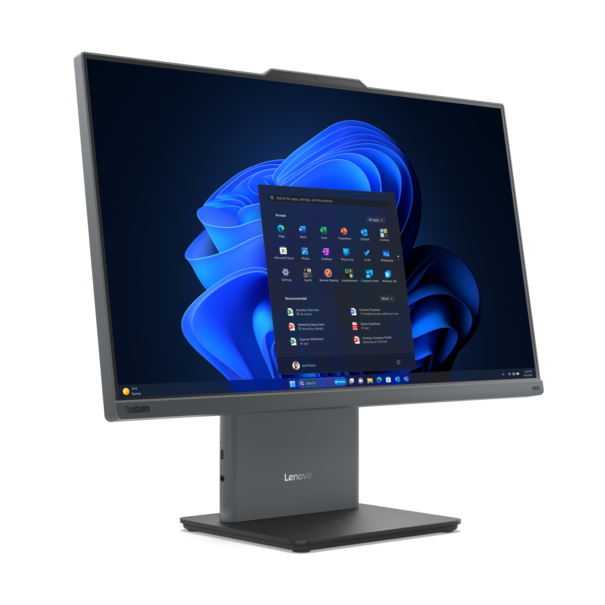Lenovo ThinkCentre Neo50a-24 G5 23.8 i5-13420H 16/512 FHD W11P - All-in-One mit Monitor