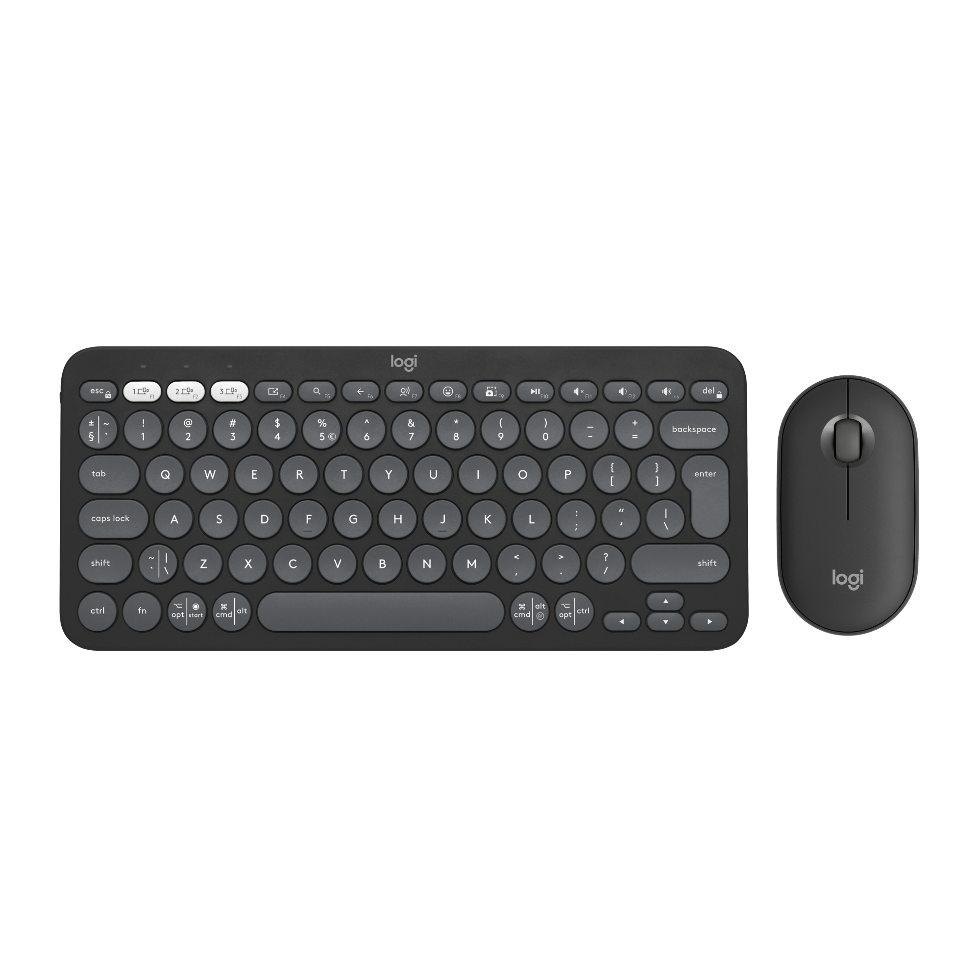 Logitech Pebble 2 Combo TONAL GRAPHITE US INTL 2.4GHZ/BT N/A INTNL-973 UNIVERSAL