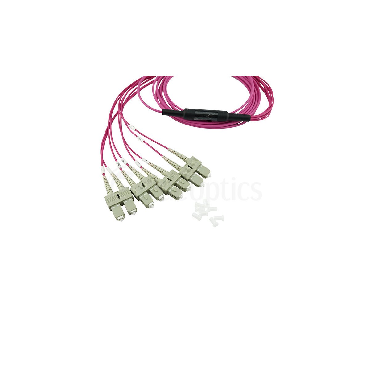 BlueOptics SFP5142FU1MKB cable de fibra optica 1 m 4x SC MPO OM4 Violeta