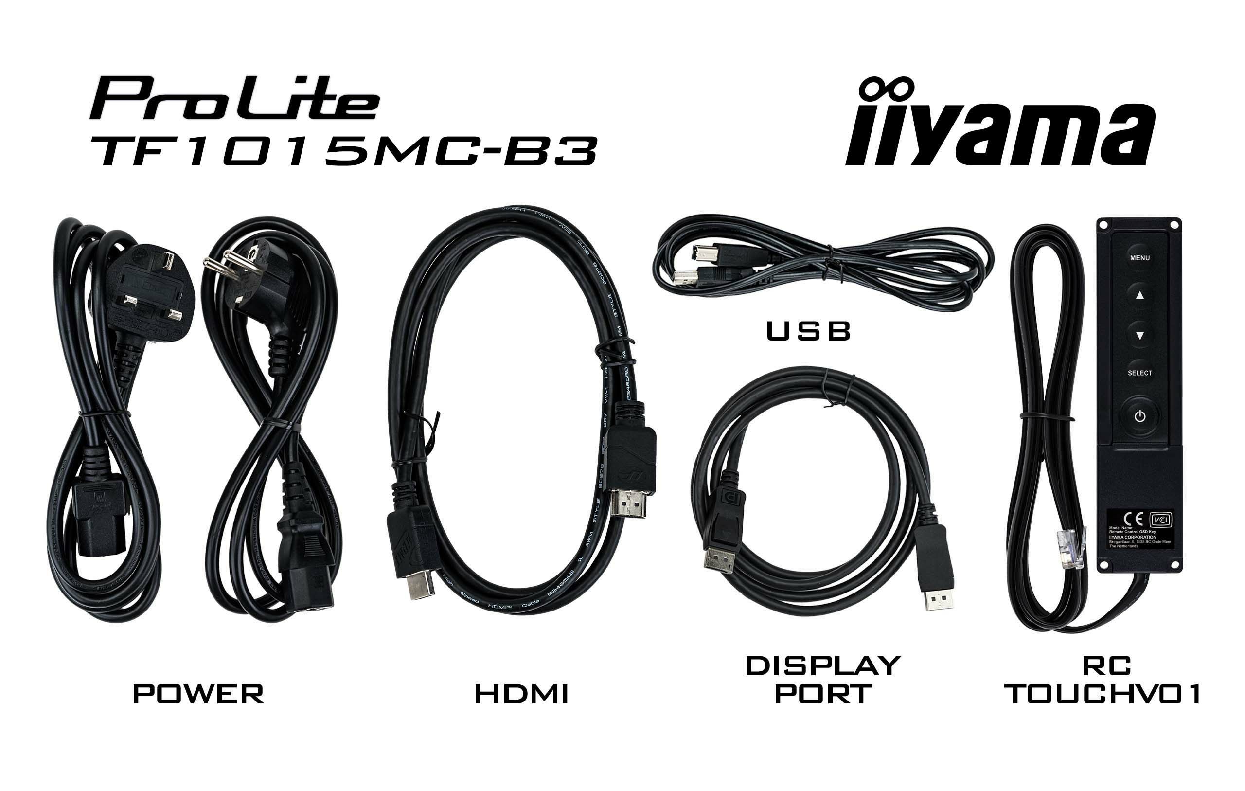 Iiyama ProLite TF1015MC-B3 - LCD-Monitor - 25.7 cm (10.1)