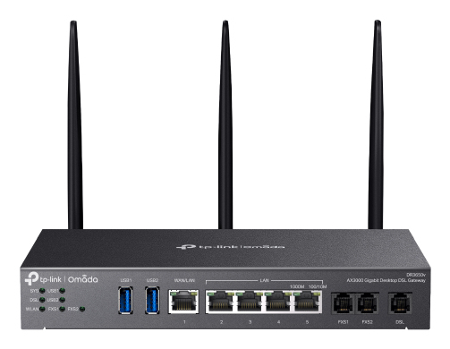 TP-Link Omada AX3000 router inalmbrico Gigabit Ethernet Doble banda (2,4 GHz / 5 GHz) Negro
