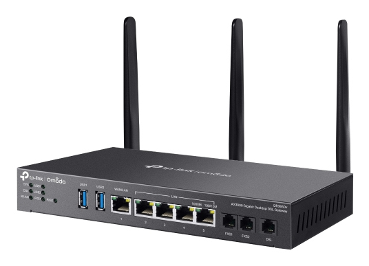 TP-Link Omada AX3000 router inalmbrico Gigabit Ethernet Doble banda (2,4 GHz / 5 GHz) Negro