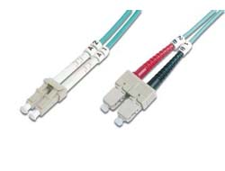 Digitus Fiber Optic Multimode Patch Cord, OM 3, LC / SC