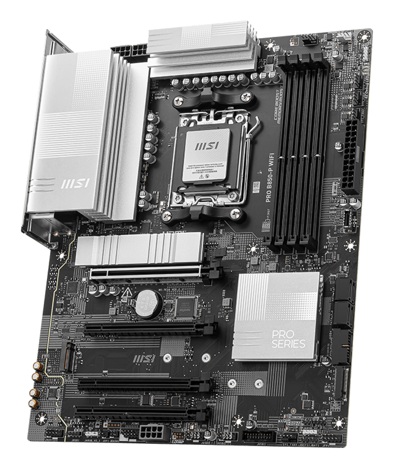 MSI PRO B850-P WIFI - Motherboard - ATX - Socket AM5 - AMD B850 Chipsatz - USB 3.2 Gen 2, USB-C 3.2 Gen2, USB 3.2 Gen 1 - 5 Gigabit Ethernet, Wi-Fi 7 - Onboard-Grafik (CPU erforderlich)