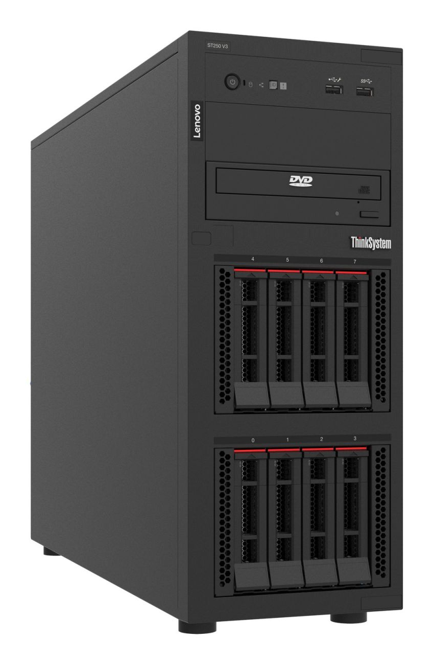 Lenovo ThinkSystem ST250 V3 7DCE - Server - Tower - 4U - 1-Weg - 1 x Xeon 6353P / 2.7 GHz - RAM 32 GB - Hot-Swap 6.4 cm (2.5)