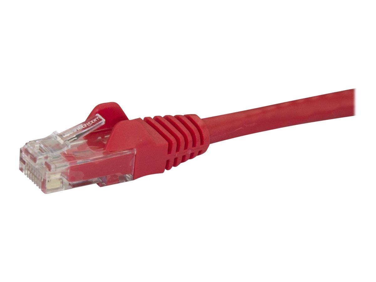 StarTech.com Cble rseau Cat6 Gigabit UTP sans crochet de 2m - Cordon Ethernet RJ45 anti-accroc - M/M - Rouge