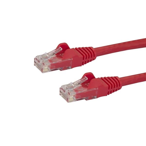 StarTech.com Cble rseau Cat6 Gigabit UTP sans crochet de 2m - Cordon Ethernet RJ45 anti-accroc - M/M - Rouge