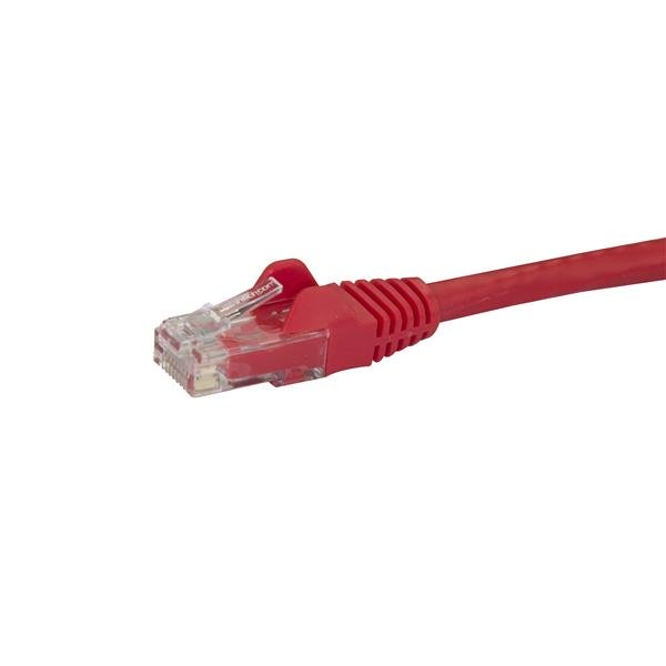 StarTech.com Cble rseau Cat6 Gigabit UTP sans crochet de 2m - Cordon Ethernet RJ45 anti-accroc - M/M - Rouge