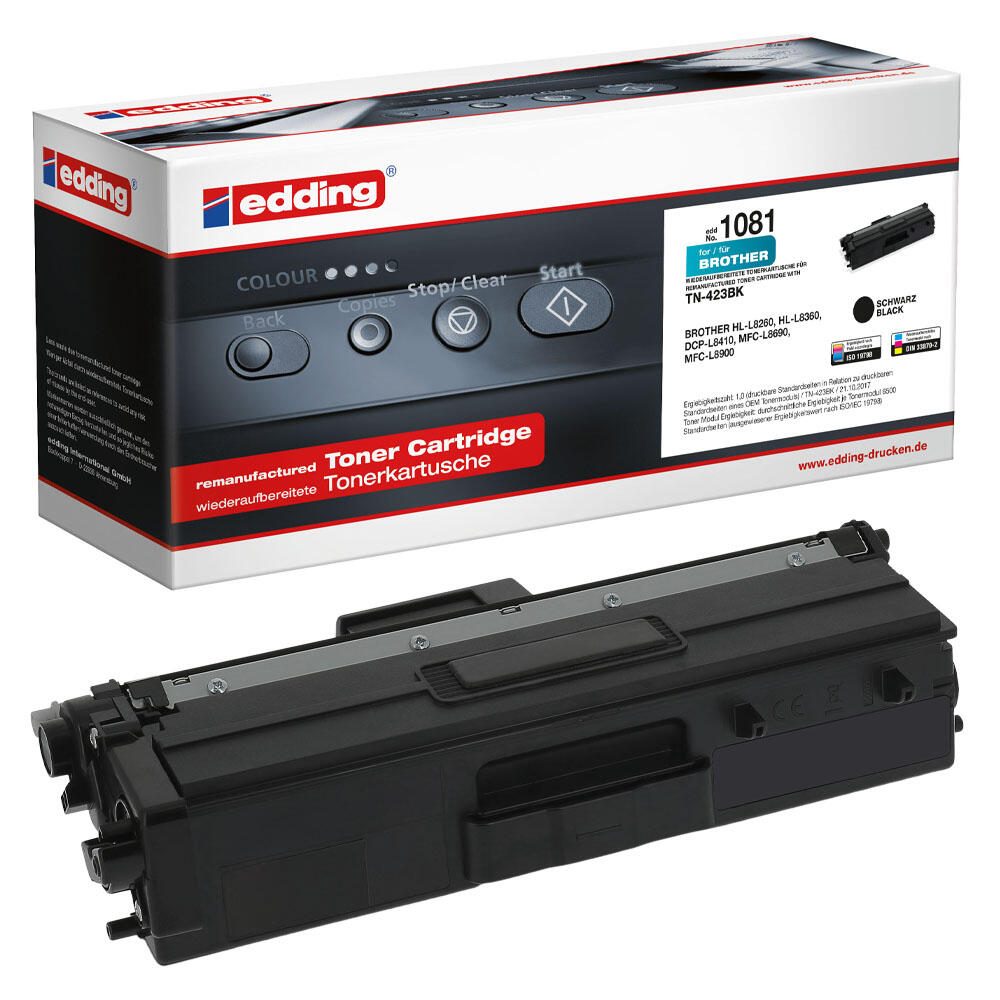 EDDING EDD-1081 schwarz Toner ersetzt brother TN-423BK