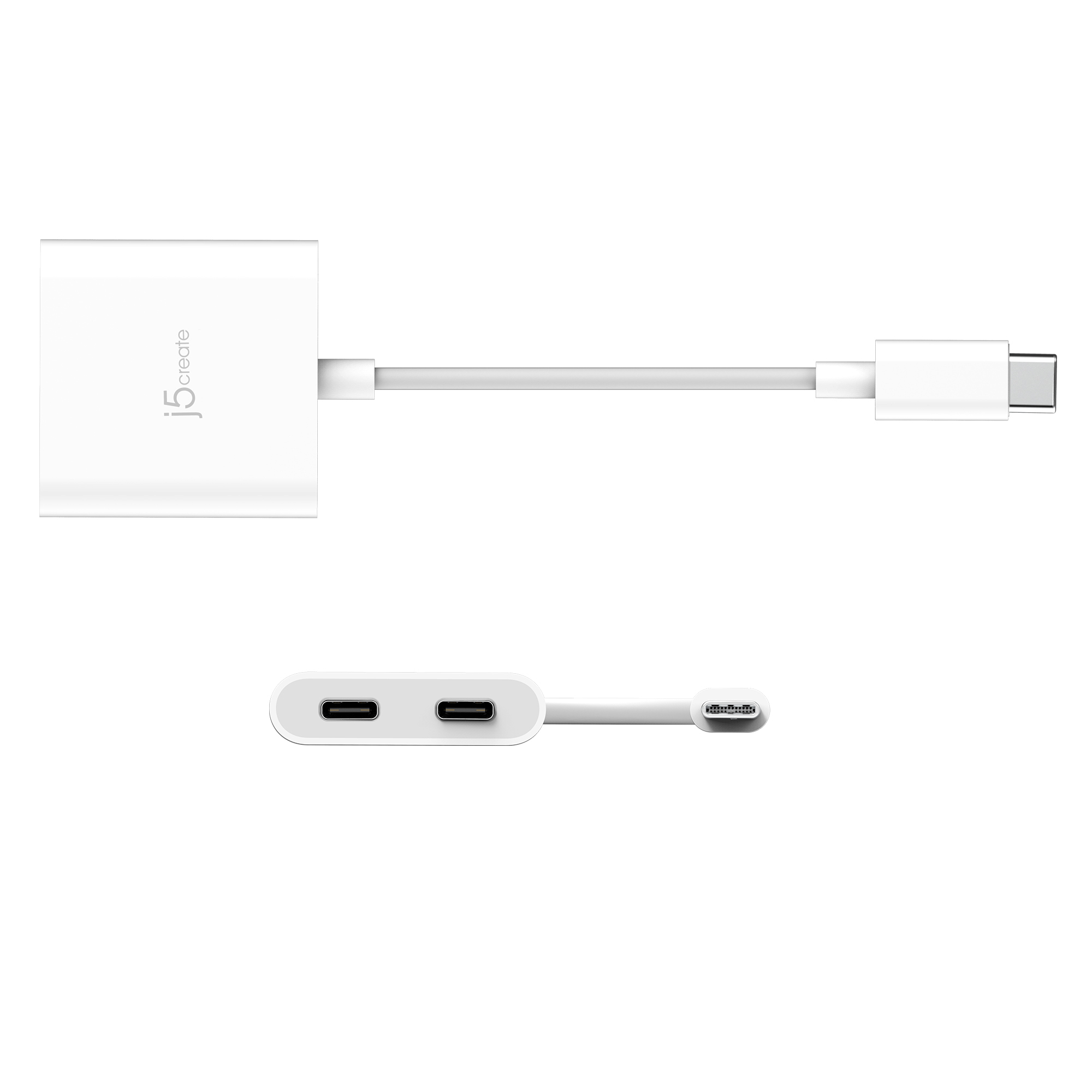 j5create JCA164 0,1 m USB tipo-C Bianco