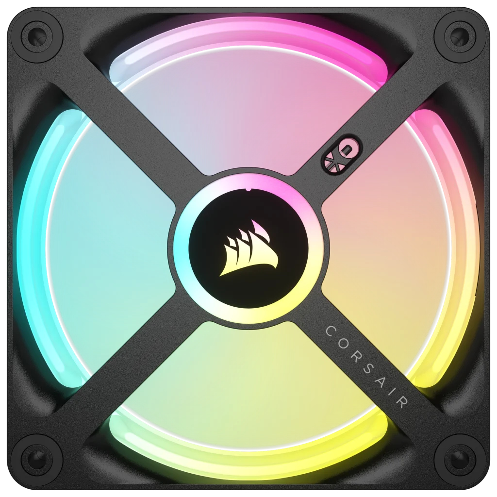 Corsair CO-9051001-WW computer cooling system Computer case Fan 12 cm Black, White 1 pc(s)