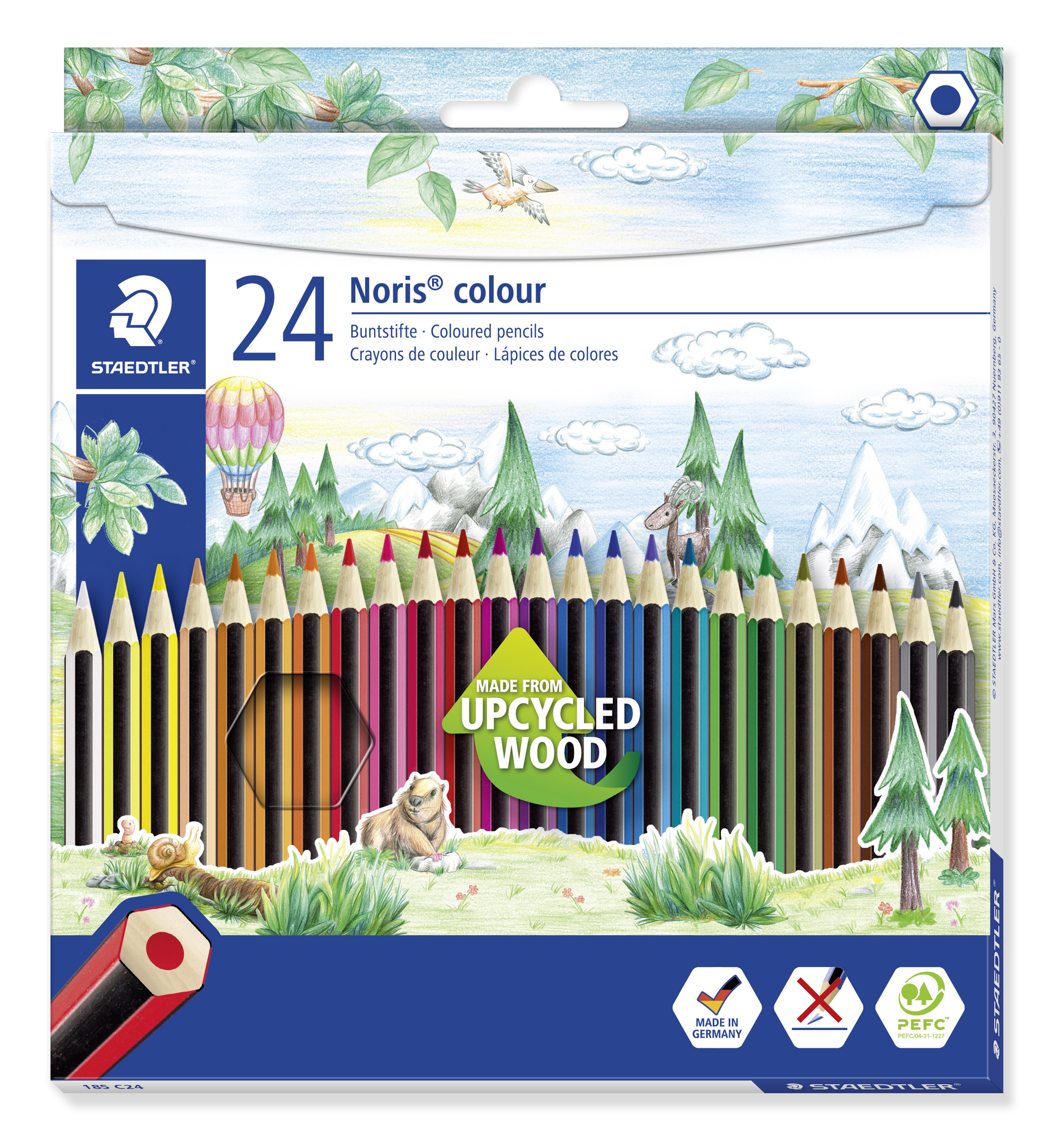 STAEDTLER Noris - Farbstift - gemischte Farben (Packung mit 24)