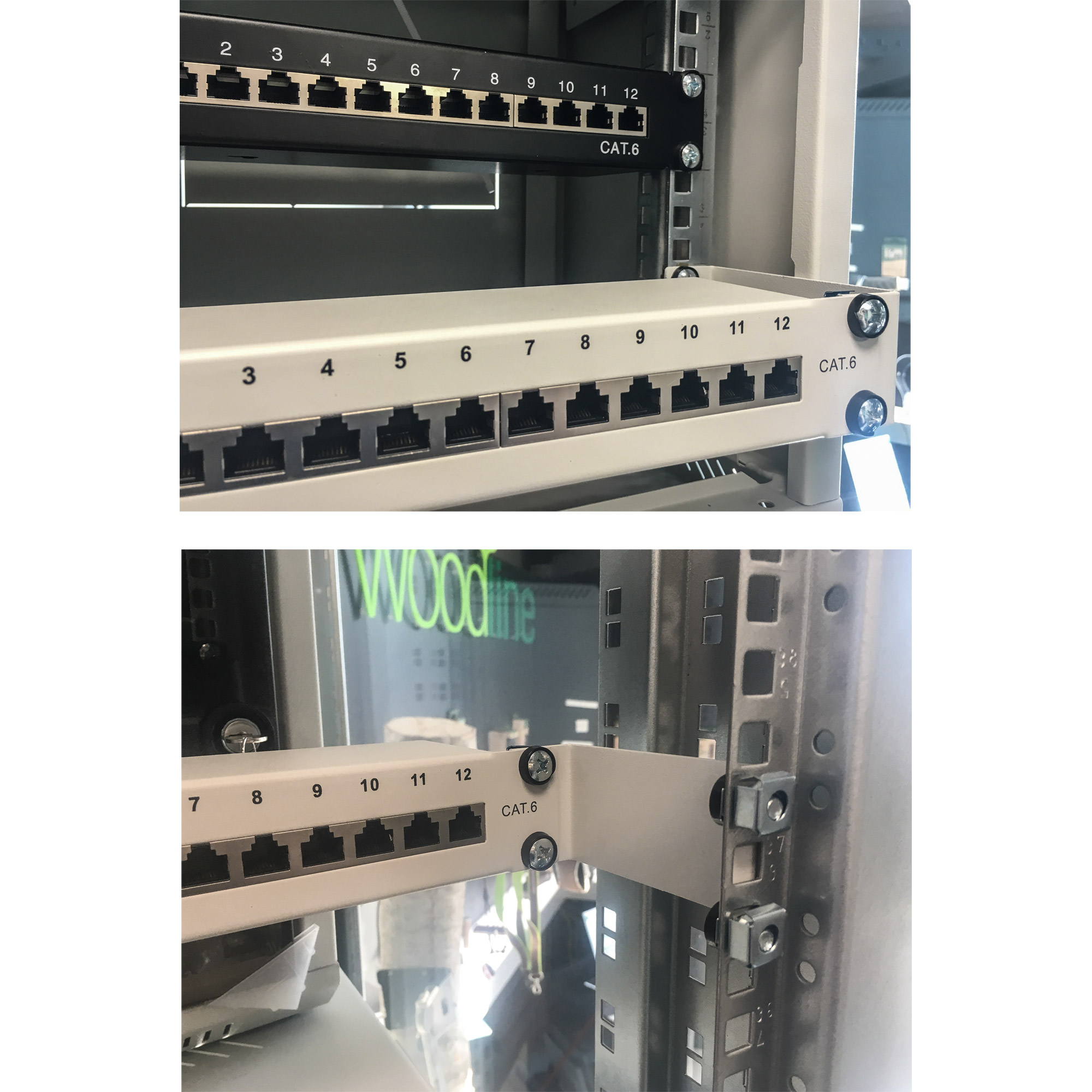 TRITON Schienentiefenadapter 19 1HE RAC-DR-X22-X1 2 Stueck 10cm