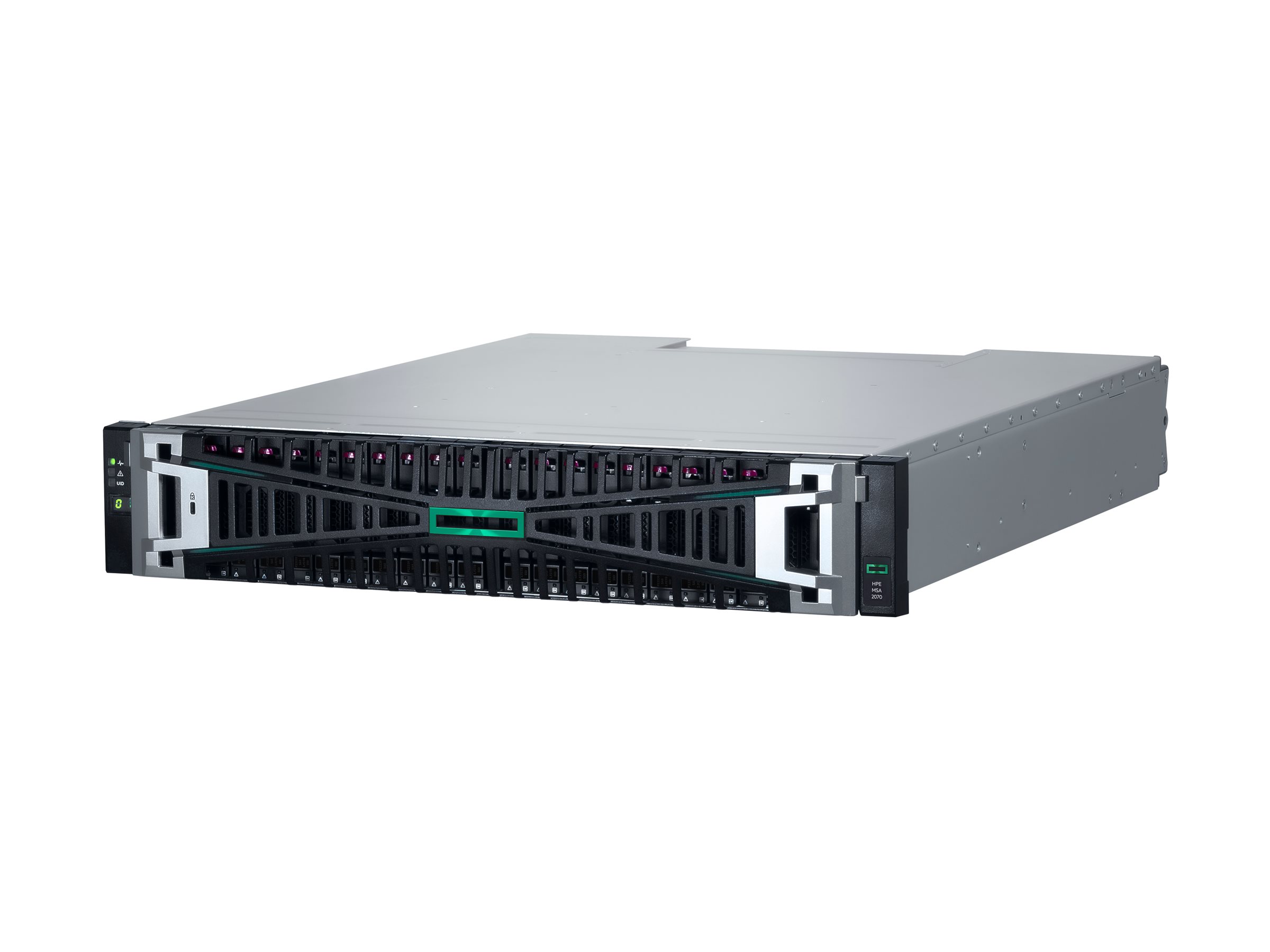 HPE Modular Smart Array 2070 10/25GbE iSCSI SFF Storage - 7th Generation - Solid State Drive Array - 23 TB - 24 Sch�chte (SAS-3)