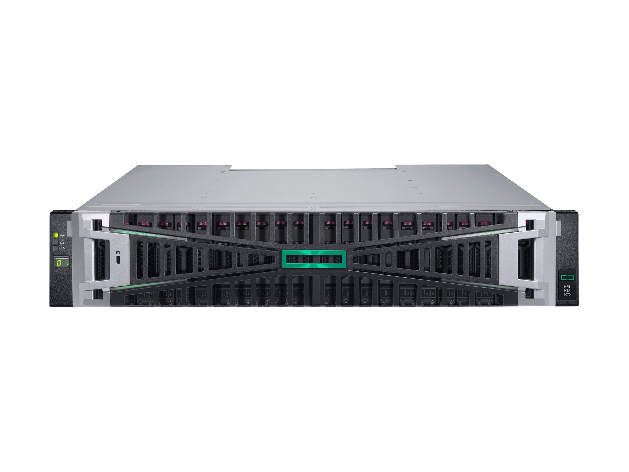 HPE Modular Smart Array 2070 10/25GbE iSCSI SFF Storage - 7th Generation - Solid State Drive Array - 23 TB - 24 Sch�chte (SAS-3)