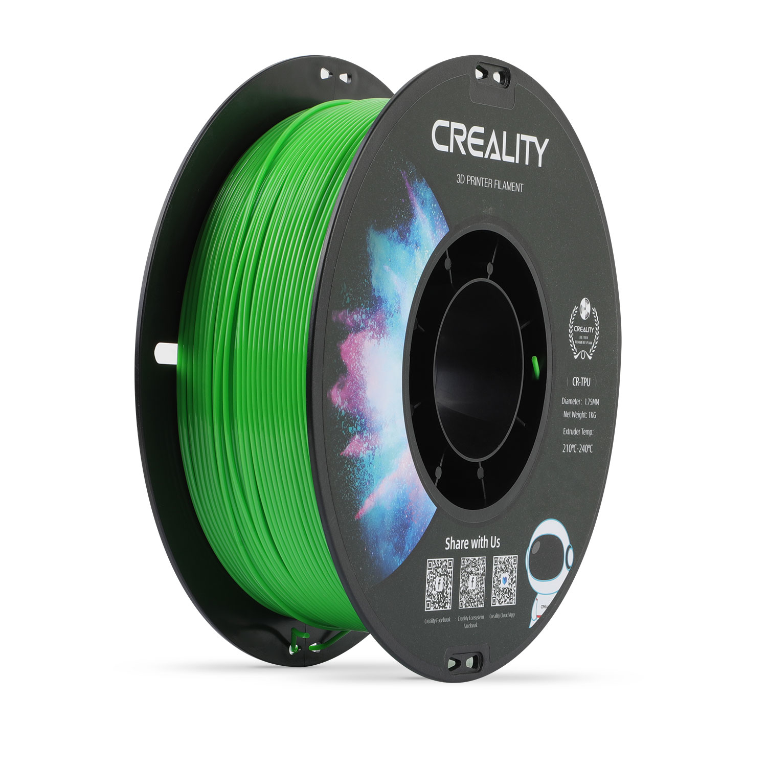 Creality 3301040037 3D printing material Thermoplastic polyurethane (TPU) Green 1 kg