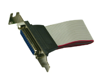 Exsys Kabel LowProfile Slotkabel 25 Pin Parallel 30cm lnge - Kabel - Digital/Daten