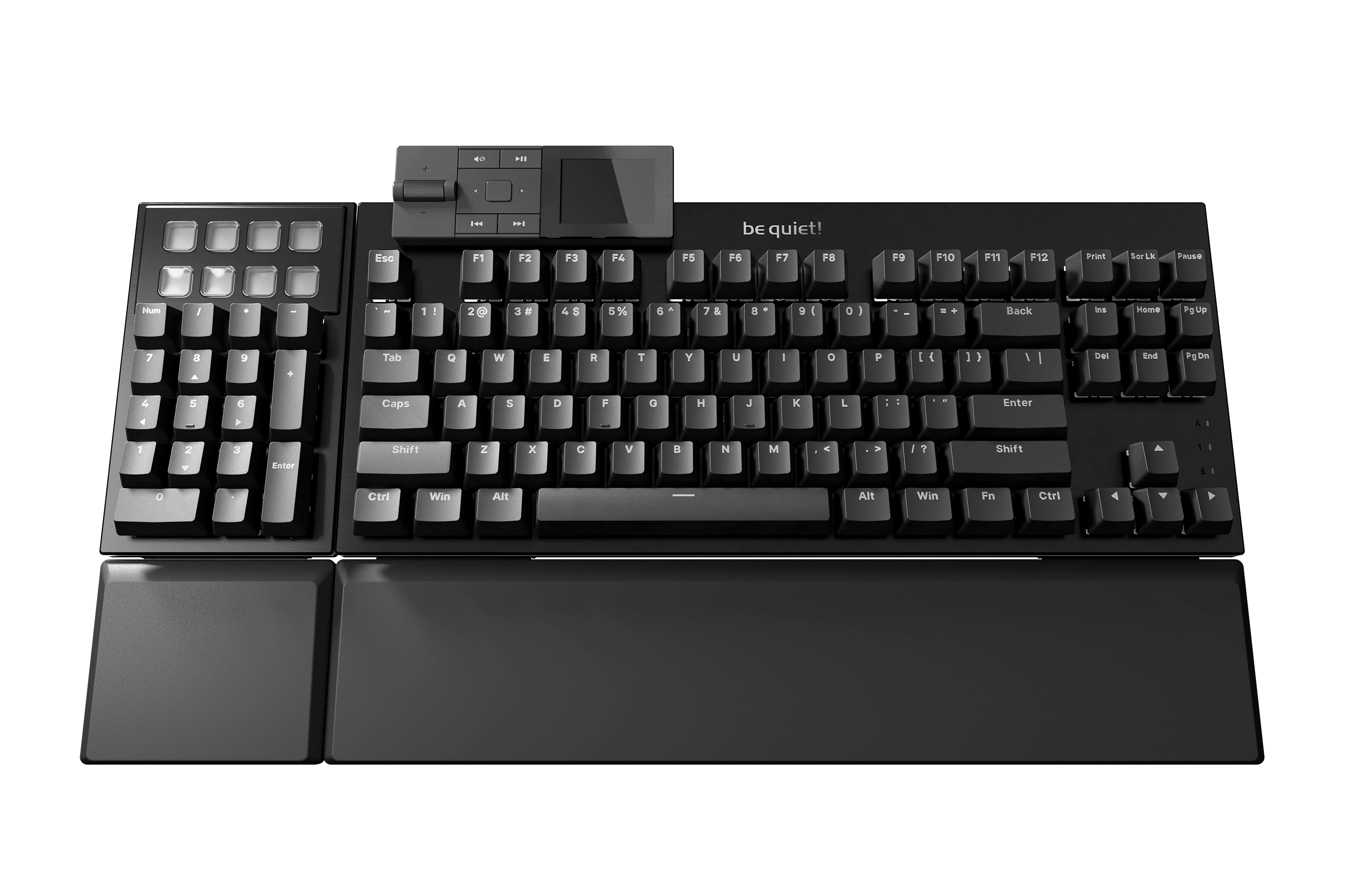 be quiet! Dark Mount Silent Tactile DE ISO keyboard Gaming USB QWERTZ German Black