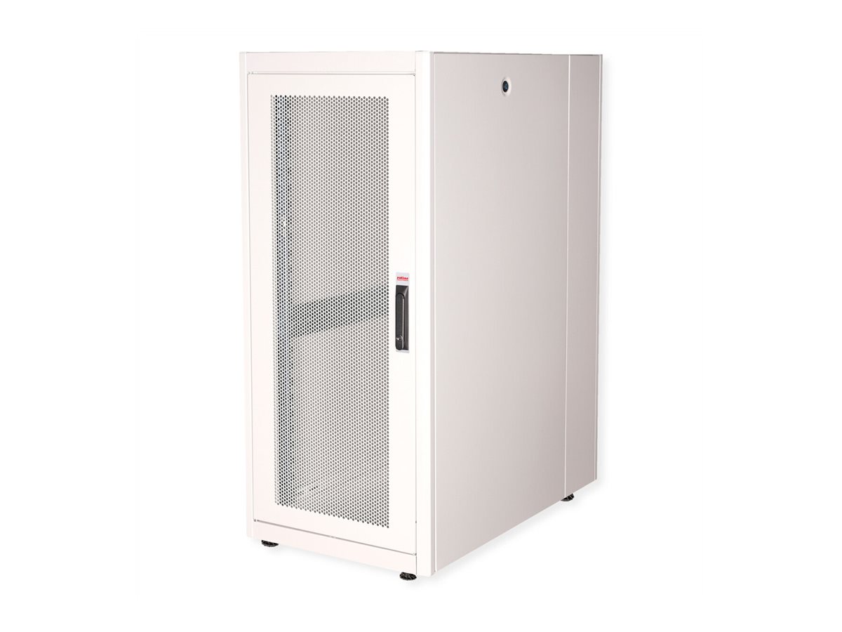 ROLINE Basic - Schrank Netzwerkschrank - perforierte T�r, 600x1000 BxT - RAL 7035, Hellgrau - 26U - 48.3 cm (19)