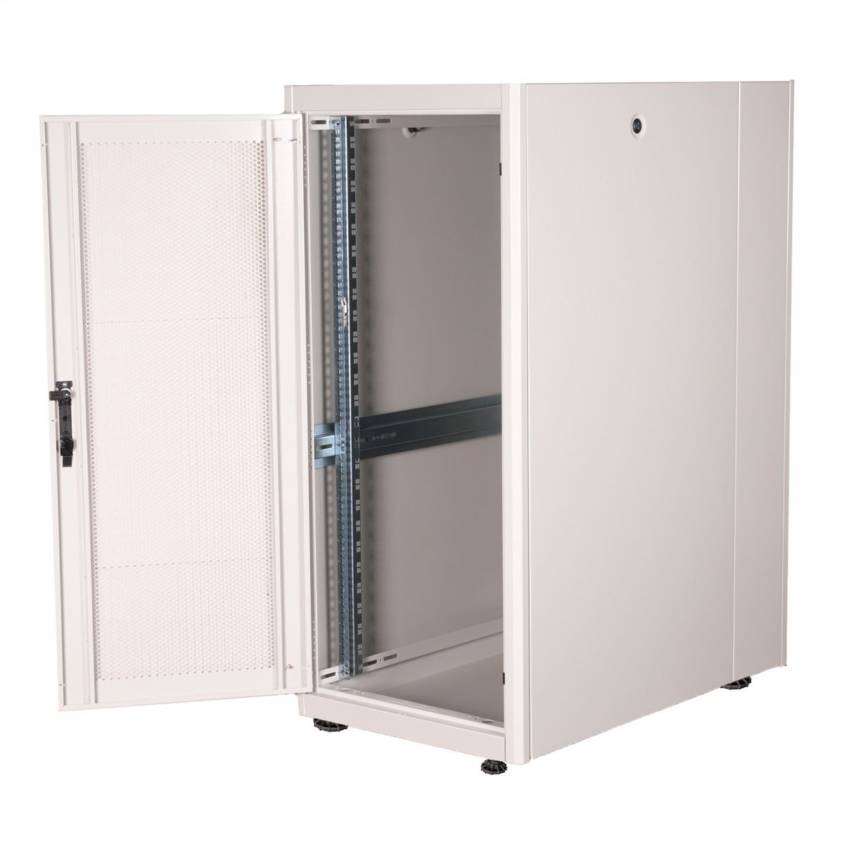 ROLINE Basic - Schrank Netzwerkschrank - perforierte T�r, 600x1000 BxT - RAL 7035, Hellgrau - 26U - 48.3 cm (19)