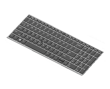 HP L17971-051 - Tastatur - Franz�sisch - Tastatur mit Hintergrundbeleuchtung - HP - ZBook 15u G5