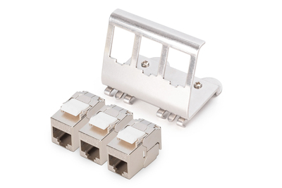 Digitus DIN-Rail Adapter with 3 DN-93615-S Keystone Modules