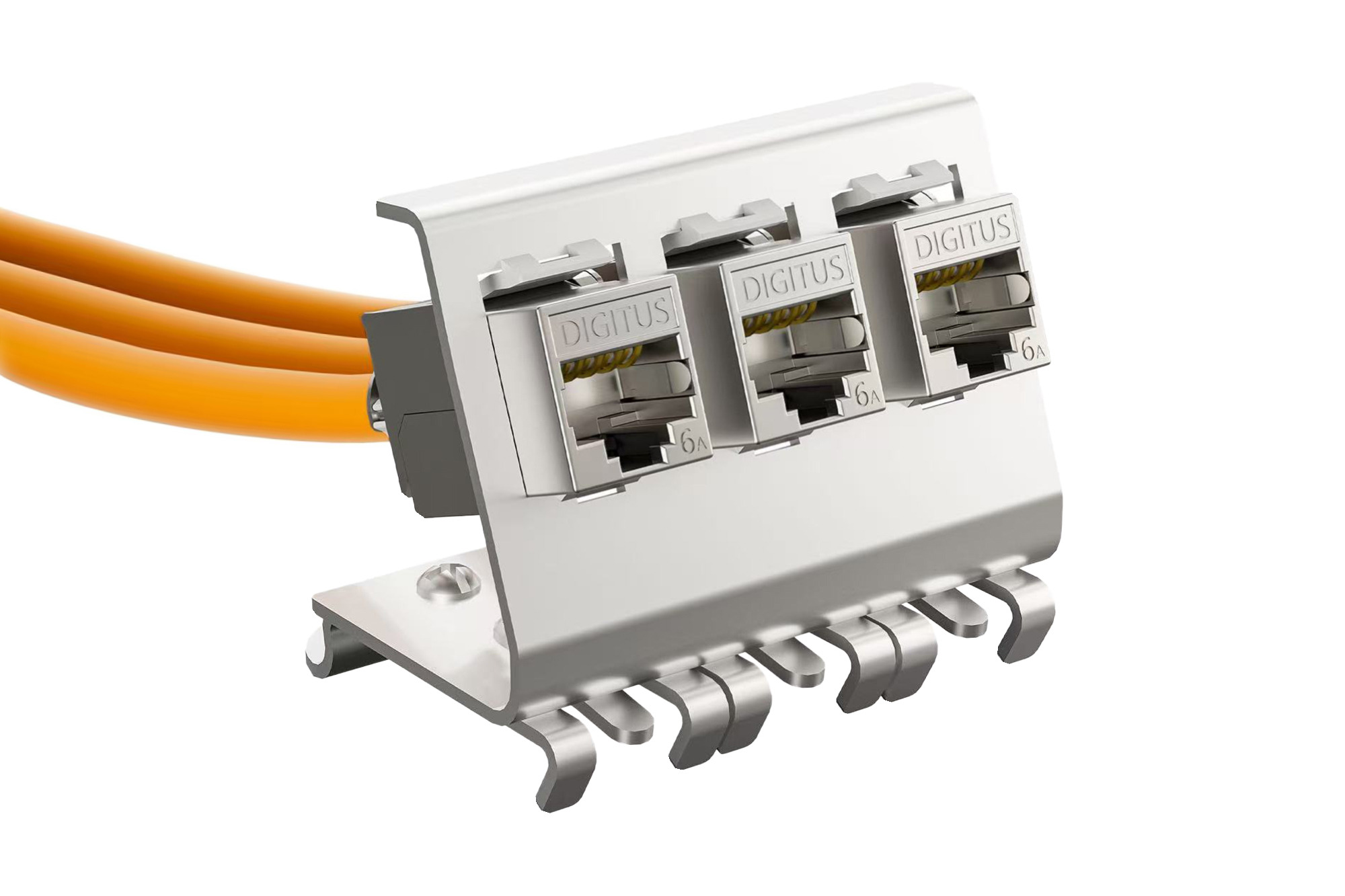 Digitus DIN-Rail Adapter with 3 DN-93615-S Keystone Modules