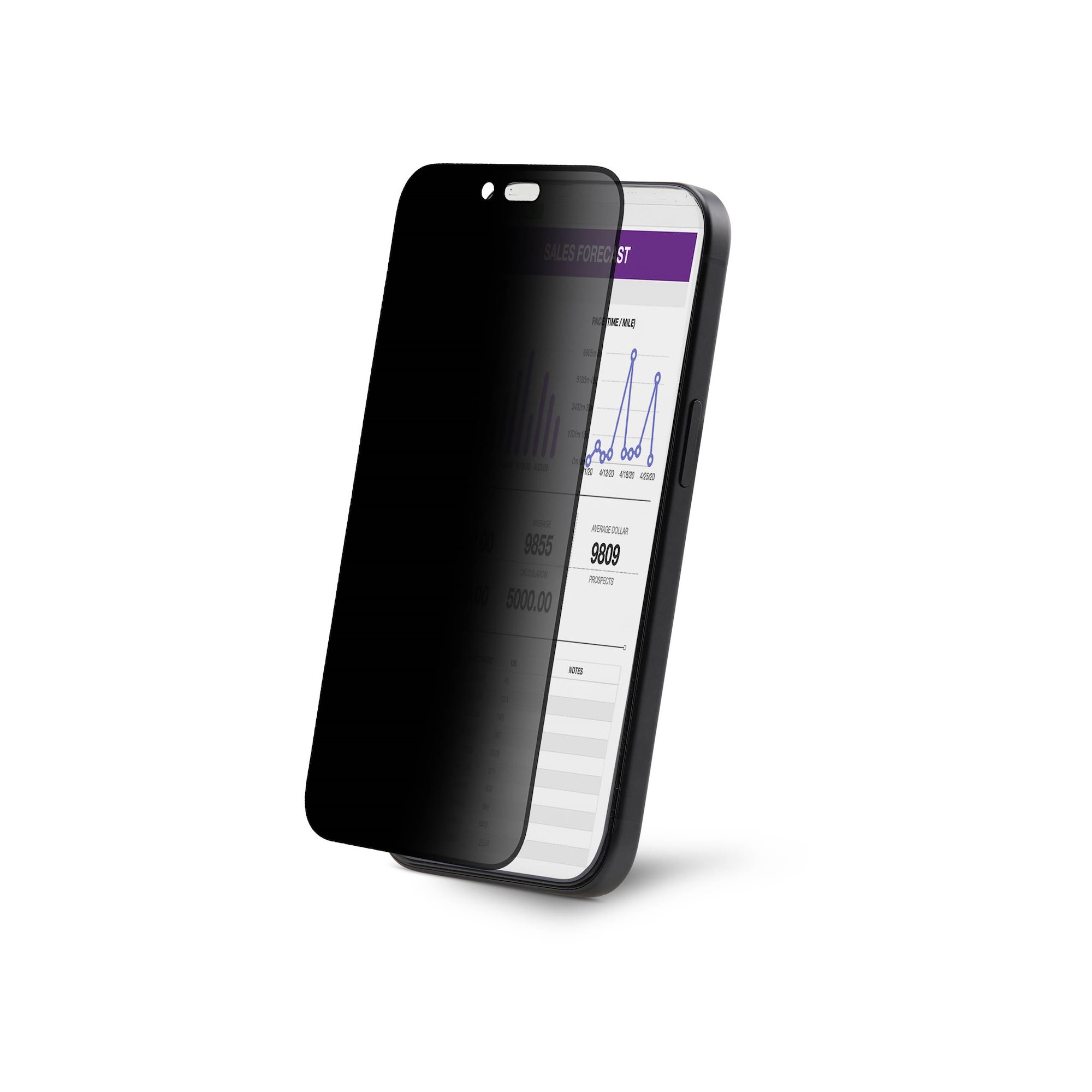 StarTech.com Filtro de Privacidad de 4 V�as y 360 para iPhone 16 - Antiesp�a para iPhone - Filtro Horizontal y Vertical - Compatible con Touchscreen - Protector de Pantalla de Vidrio Templado - TAA