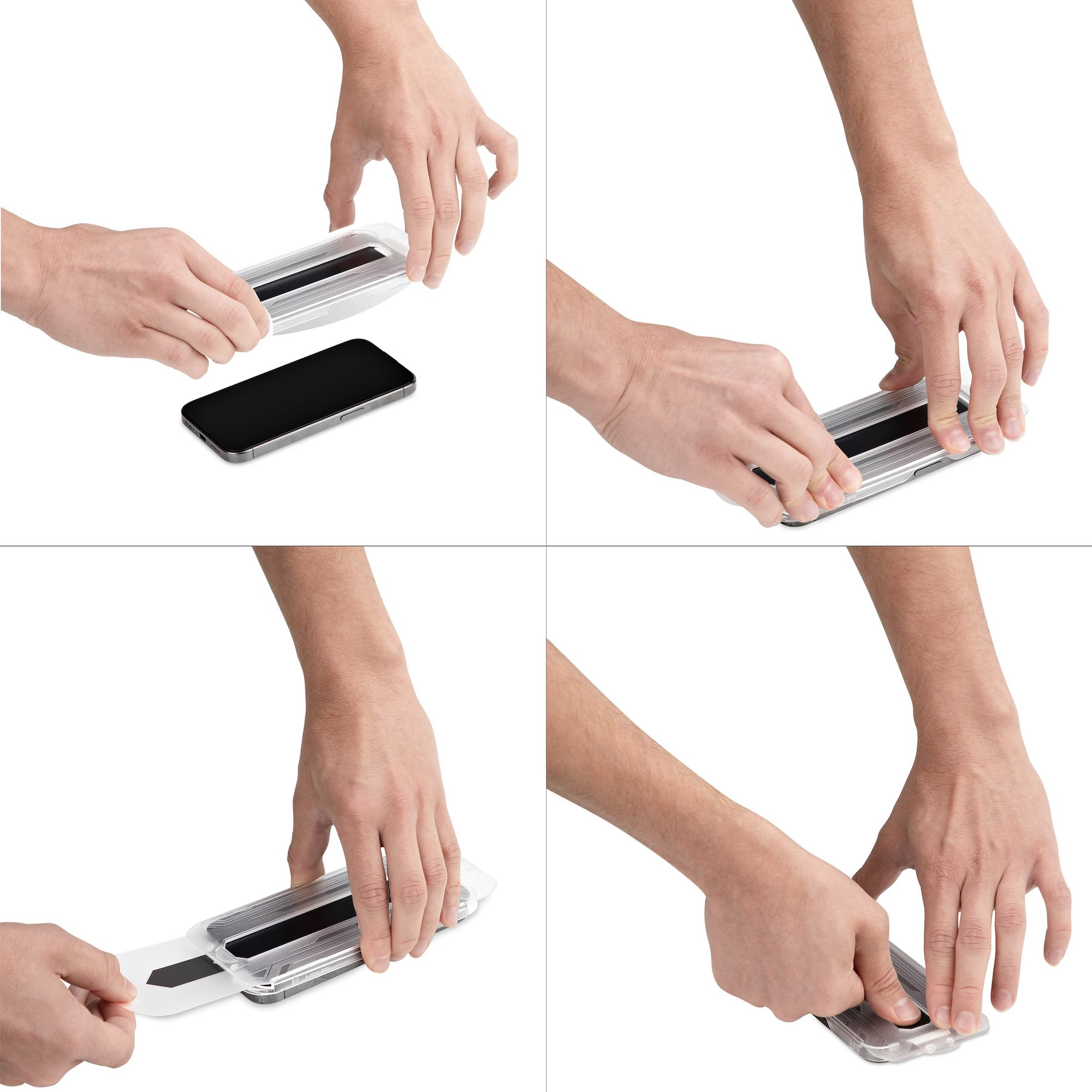 StarTech.com Filtro de Privacidad de 4 V�as y 360 para iPhone 16 - Antiesp�a para iPhone - Filtro Horizontal y Vertical - Compatible con Touchscreen - Protector de Pantalla de Vidrio Templado - TAA