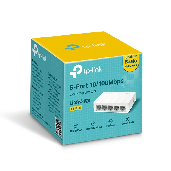TP-Link LS1005 switch No administrado Fast Ethernet (10/100) Blanco