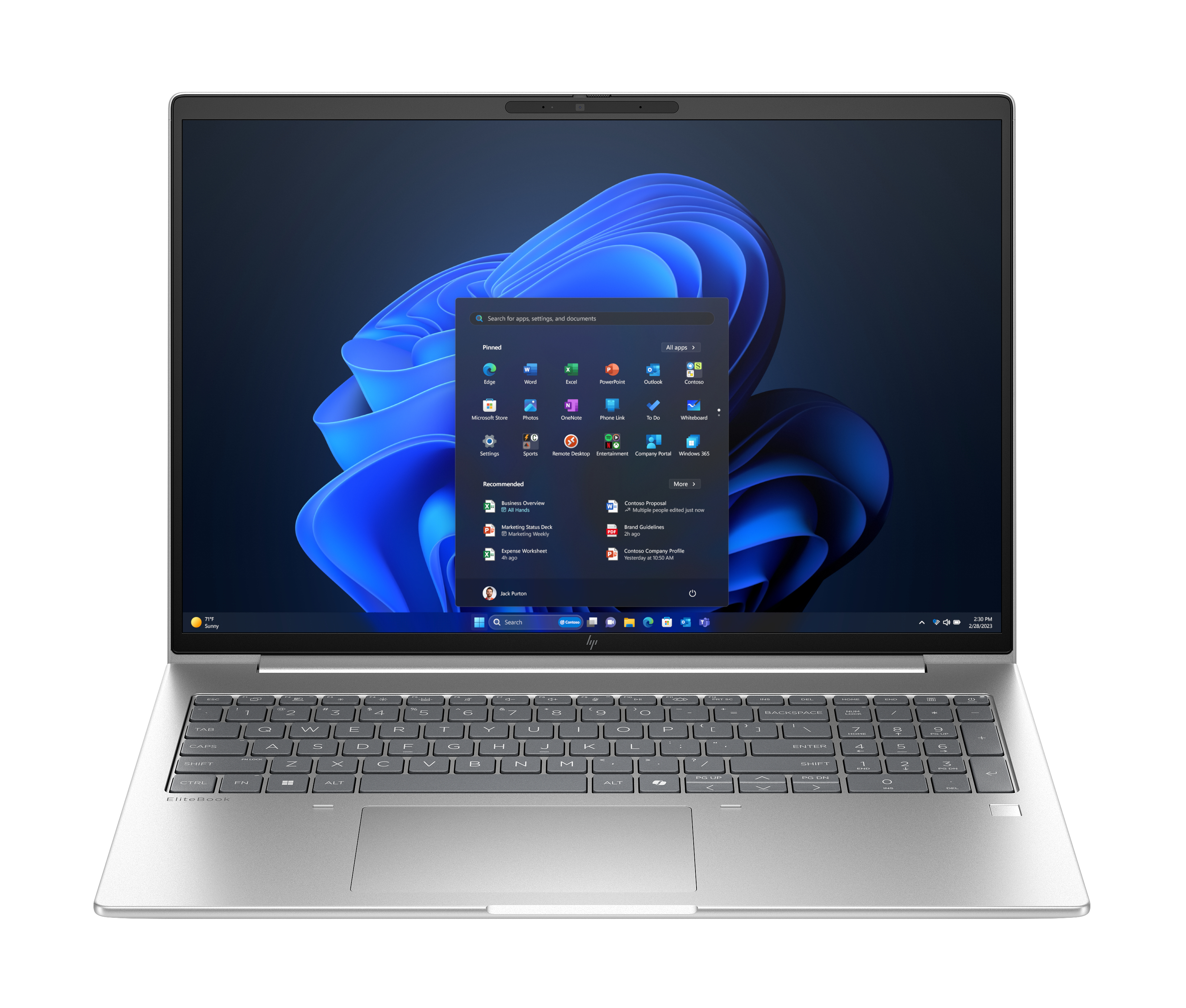 HP EliteBook 6 G1a AI PC AMD Ryzen 5 230 Laptop 40.6 cm (16) WUXGA 16 GB DDR5-SDRAM Wi-Fi 7 (802.11be) Windows 11 Pro Silver