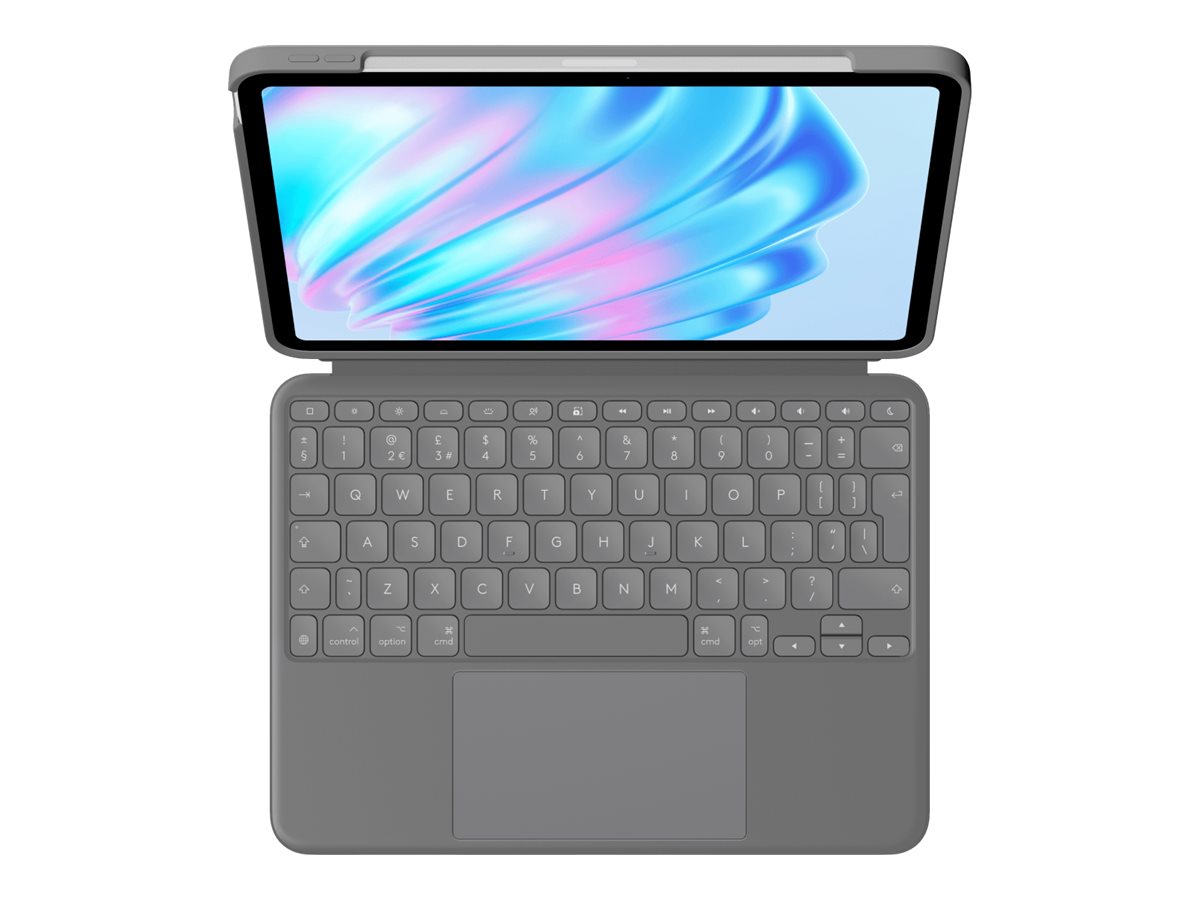 Logitech Combo Touch QWERTY UK English Smart Connector Grey