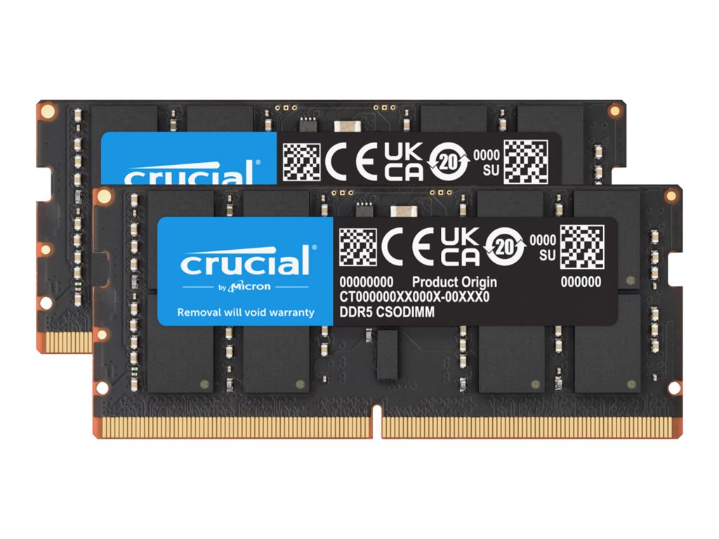 Crucial DDR5 - Kit - 64 GB: 2 x 32 GB - SO DIMM 262-PIN