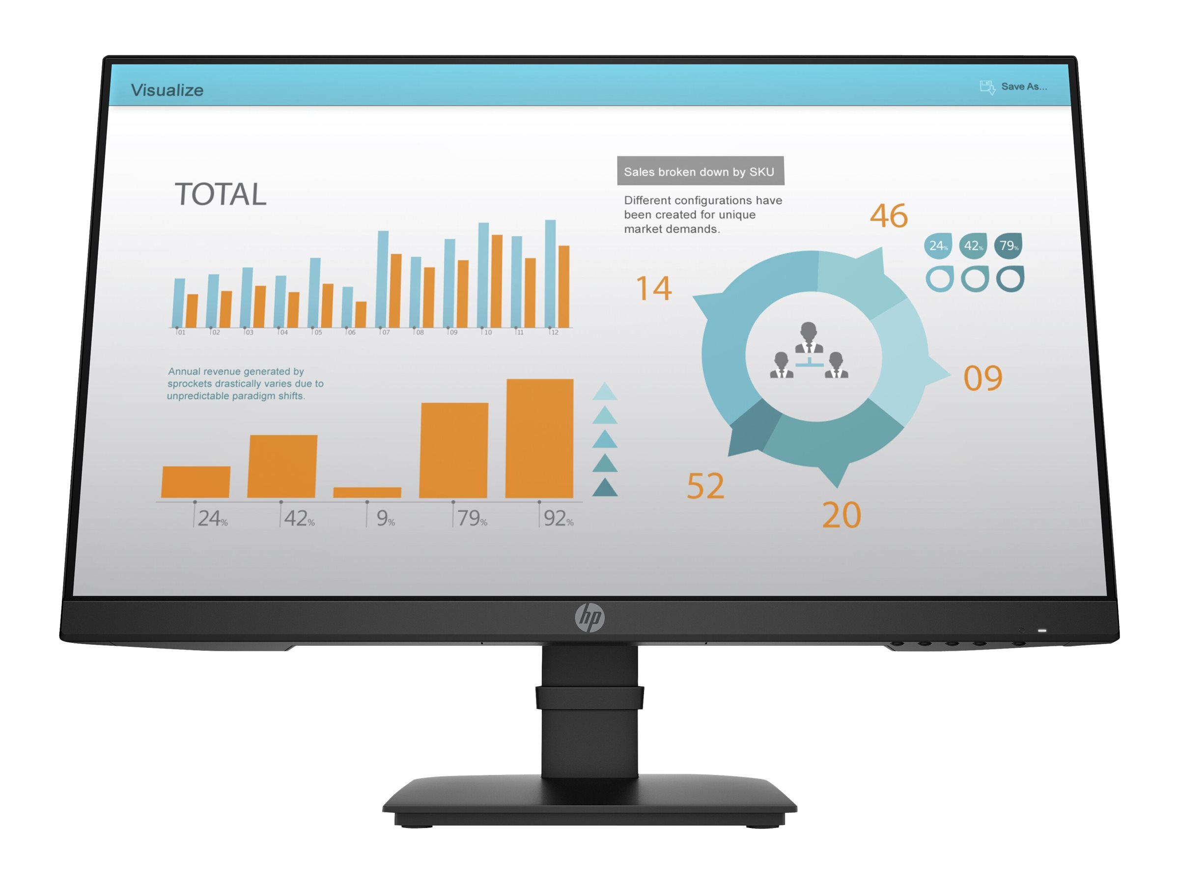HP P-Series P24 G4 60,5 cm (23.8) 1920 x 1080 Pixeles Full HD
